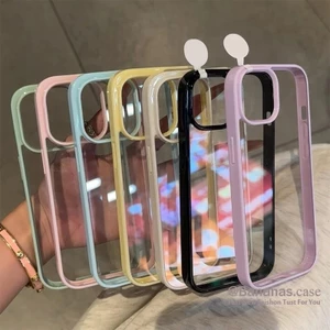 Tương thích với iPhone 16 15 14 13 12 11 Pro Max 16E X Xr Xs Max Vỏ Điện Thoại Đơn Giản Màu Kẹo Màu Trơn Cặp Đôi Ốp Lưng