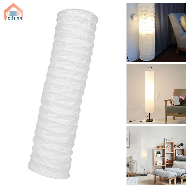 Tấm che đèn sàn phong cách Bắc Âu hiện đại cho phòng khách/phòng ngủ, thiết kế giấy trắng