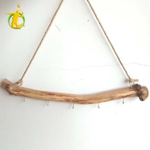 Móc Gỗ Treo Tường Gỗ Trôi Móc Trang Trí Dễ Dàng Sử Dụng Vintage Có Móc