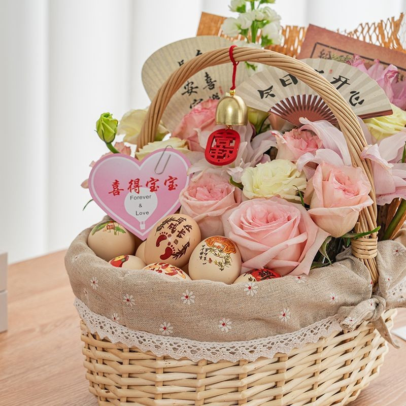 Giỏ hoa di động, Giỏ hoa dệt tay, Giỏ dệt mây