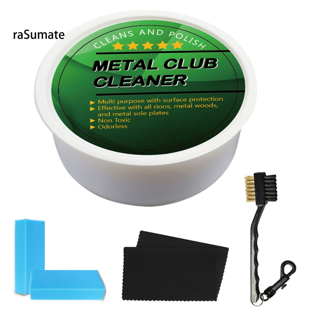 < rasumate > Chất tẩy rỉ kim loại cho câu lạc bộ chơi gôn Chất tẩy rửa phụ kiện chơi gôn Bộ chăm sóc câu lạc bộ chơi gôn tối ưu Bộ dụng cụ đánh bóng tẩy rỉ sét Miếng bọt biển cải thiện trò chơi của bạn với cho khu vực Đông Nam