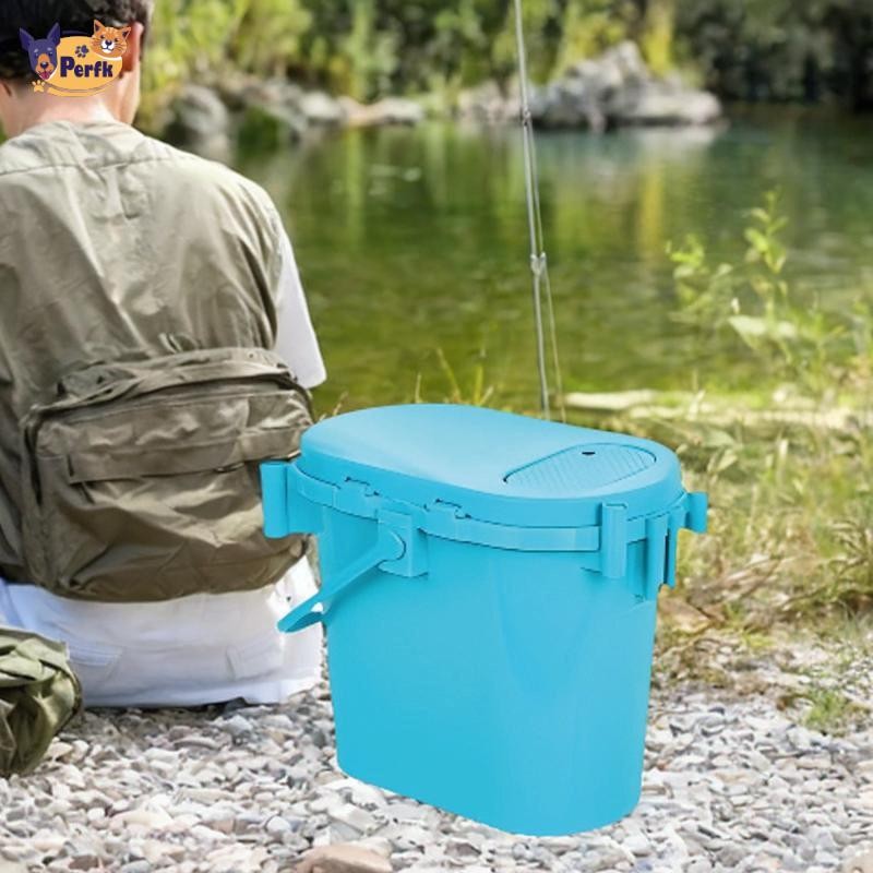 Xô Câu Cá Cho Cá Bắt W / Tay Cầm Hộp Ngồi Tiện Lợi Hộp Đựng Nước Đa Năng Để Câu Cá Ngoài Trời