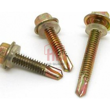50 con Vít bắn tôn đầu lục giác đủ size – Chống gỉ, bám chắc, vít bắn tôn thép