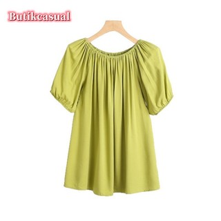 Áo thun nữ cotton lụa hoa ngắn tay mùa hè 2025 áo sơ mi mỏng cỡ lớn mỏng áo sơ mi thường ngày