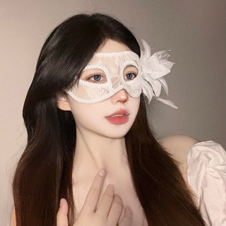 🌟Mặt nạ nửa mặt họa tiết ren cho lễ hội hóa trang trang phục người lớn biểu diễn tiệc EORQ