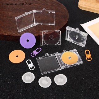 [Mới] Móc khóa hộp đựng CD Album trống NFC có nhãn dán NFC Máy nghe nhạc CD Móc khóa ngoại vi Hộp đựng chìa khóa Album kỷ niệm Hộp đựng chìa khóa Túi DIY.