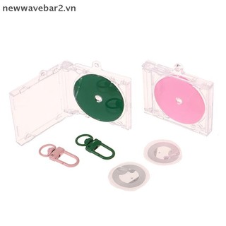 [Mới] Móc khóa hộp đựng CD Album trống NFC có nhãn dán NFC Máy nghe nhạc CD Móc khóa ngoại vi Hộp đựng chìa khóa Album kỷ niệm Hộp đựng chìa khóa Túi DIY.