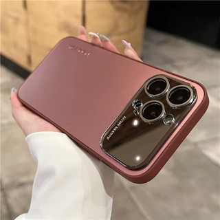 Ốp điện thoại cửa sổ lớn mờ nâng cao cho iPhone 16 15 14 13 12 11 Pro Max chống sốc bảo vệ camera chống rơi bìa cứng