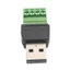 WU Solderless USB Connectors USB2 0 Nam Sang Vít Thiết Bị Đầu Cuối Bộ Chuyển Đổi Cho Dự Án DIY Cáp Dữ Liệu Sửa Chữa Một Phần