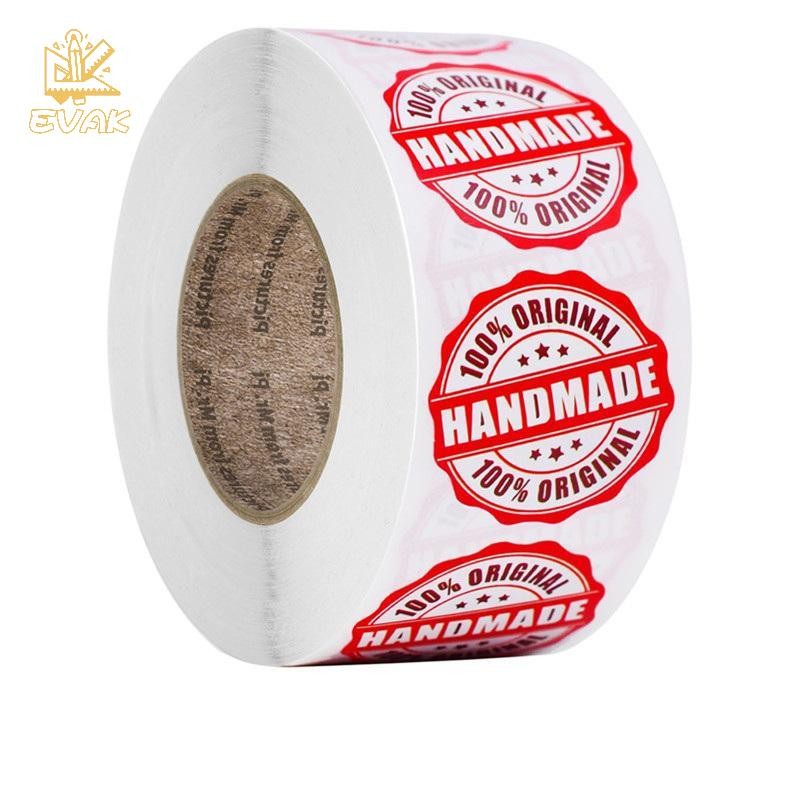 Alittlesetrtu 500 Cái / Cuộn Thủ Công Thủ Công Niêm Phong Miếng Dán Sổ Lưu Niệm Quà Tặng Văn Phòng Phẩm Nhãn Dán Bánh Nướng Với Tình Yêu Cảm Ơn Bạn Dán VN
