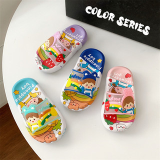 Dép trẻ em mới mùa hè dễ thương hoạt hình cho bé trai và bé gái đế mềm không trượt dép sandal cho bé