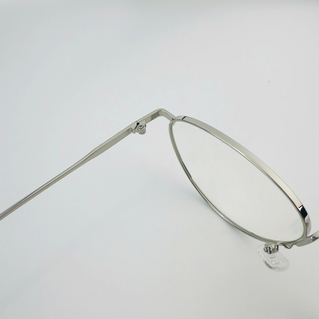 Kính giả cận thời trang nam nữ gọng oval bản lề hợp kim phong cách Hàn Quốc chống tia UV bảo vệ mắt 1027