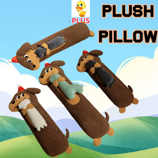 PLUS✨Chất lượng cao✨Ôm Mèo Gấu Khủng Long Dachshund Dài Sang Trọng Gối Dễ Thương Dachshund Chó Plushie Gối Trẻ Em Ngày Lễ Thứ Quà Tặng Cặp Đôi Tốt Nghiệp Quà Tặng Halloween Sang Trọng Quà Tặng