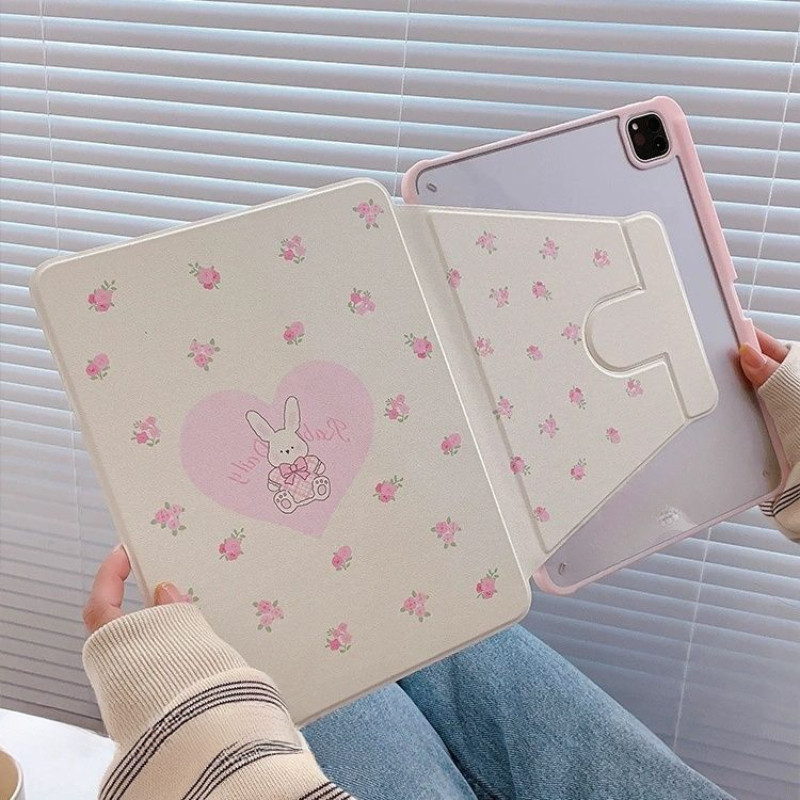 Ốp Lưng Máy Tính Bảng Cho Samsung Galaxy Tab A9 Plus S7plus / S8plus S9 FE + S10ULTRA Tab A7 lite S9plus / s10plus 12.4inch Tab S6 lite 10.4inch Xoay Được Phong Cách Sách Có Giá Đỡ Bút Chì