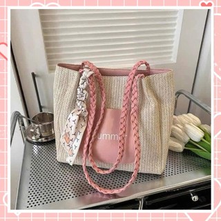 [ TẶNG KHĂN LỤA ] Túi xách nữ túi tote công sở da cói thời trang đi học đi chơi Liistore K286