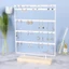 Giá đựng đồ trang sức DAYBREAK, Giá đỡ trưng bày bông tai 110 lỗ bằng kim loại, Thiết kế cây 5 tầng hiện đại Giá đỡ tai đế bằng gỗ Tổ chức tại nhà
