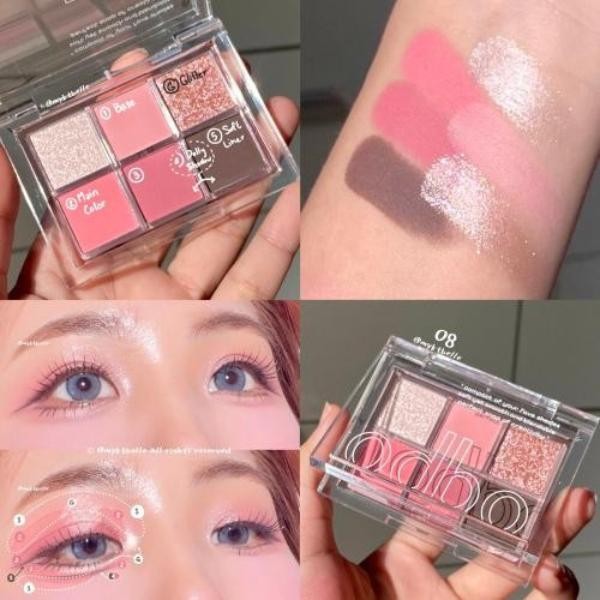 Bảng Phấn Mắt 6 Ô ODBO Signature Eyeshadow OD276 4.8g Mịn Lì Dễ Tán