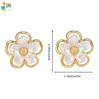 Bông Tai Hoa Nữ Vỏ Nhẹ Đa Năng Cá Tính Bông Tai Thích Hợp Cho Bé Gái Trang Sức Quà Tặng