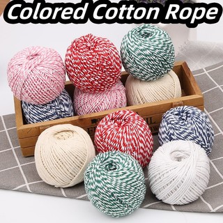 60m / cuộn Zongzi Chủ Đề Dây Cotton Thẻ Treo Dây Trang Trí Bao Bì Hộp Quà Tặng Dây Màu Retro DIY