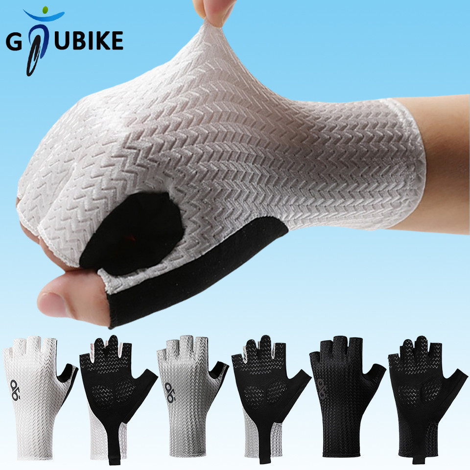 GTUBIKE Thể Thao Ngoài Trời Mỏng Thoáng Khí Lòng Bàn Tay Chống Trơn Trượt Chống Sốc Đi Xe Đạp Găng Tay Nửa Ngón