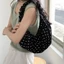 Treeling Túi Nữ Chấm Bi Túi Bánh Bao Hợp Thời Trang Túi đeo dưới cánh tay Túi Mua Sắm Xếp Ly Túi Đeo Ngang Phong Cách Hàn Quốc Nách