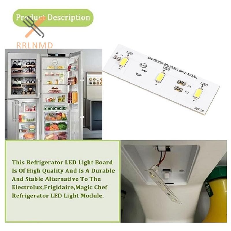 RRLNMD SW-BX02B 12V Đèn Làm Lạnh Đèn LED Ban Dải Đèn Cho Tủ Lạnh Đèn LED Dải Thanh Thay Thế Sửa Chữa Một Phần MỚI