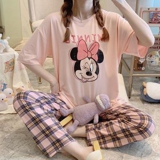 2025 Bộ Đồ Ngủ Nữ Mỏng Phù Hợp Nữ Plus Size Casual Homewear Xuân Thu 6.9