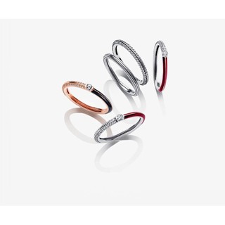 Hàng hóa Spot Goods ME Nhẫn kép Pavé & Đỏ