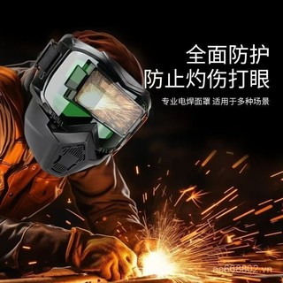 Mặt nạ bảo vệ hàn năng lượng mặt trời tự động điều chỉnh độ sáng cho thợ hàn Harley mới, kính bảo hộ đa chức năng gắn trên đầu
