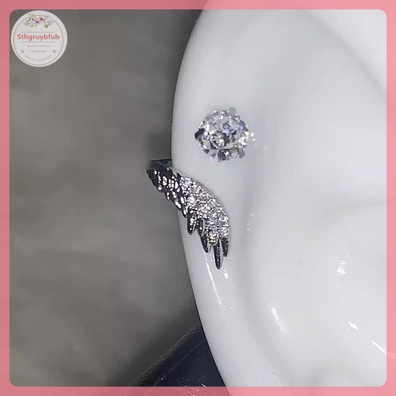 STHB 2 Chiếc Đa Năng Tinh Tế Sáng Bóng Cánh Tai Xương Móng Tay Cho Nữ Thời Trang Cá Tính Phụ Kiên Trang Sức Quà Tặng VN