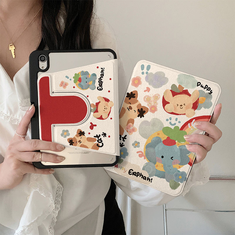 Ốp Lưng Máy Tính Bảng Cho Samsung Galaxy Tab A9 Plus S9plus / s10plus 12.4inch S10ULTRA Tab S6 lite 10.4inch S9 FE + Tab A7 lite S7plus / S8plus Vỏ Máy Tính Bảng Xoay Có Khe Cắm Bút