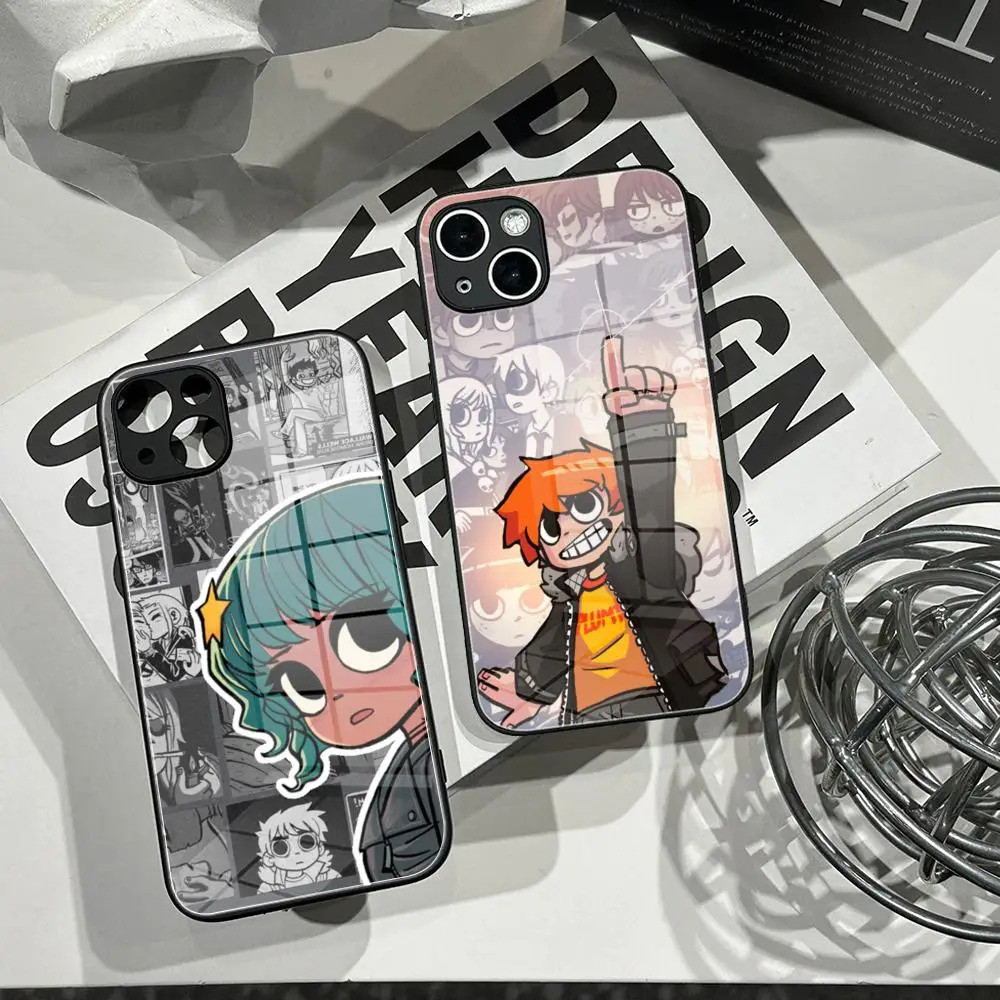 Ốp điện thoại BK-2 S-Scott Pilgrim Vỏ kính cường lực cho IPhone 17,15ProMAX 14 11 12 Pro 8 7 17,15 Plus 13 Pro MAX XR XS MINI Cover