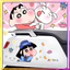 Nhãn dán Crayon Shin-chan chống nước cho xe máy, xe hơi, tường, tủ lạnh J0NN