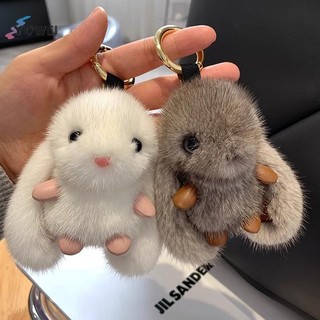 YOWEI Dễ Thương Lông Tơ Móc Khóa Nhẫn Sang Trọng Pompon Búp Bê Ba Lô Mặt Dây Chuyền Cho Cặp Đôi Xe Chìa Khóa Trang Sức Quà Tặng VN