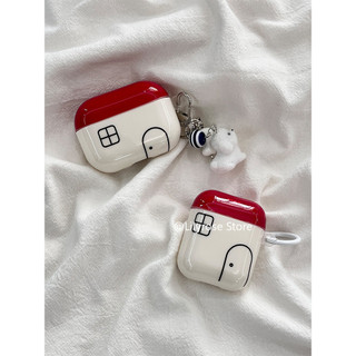 Ốp lưng cho AirPods 4 [2024] AirPods Pro2 Pro 3 2 1 Apple Bảo vệ tai nghe không dây TPU Red House