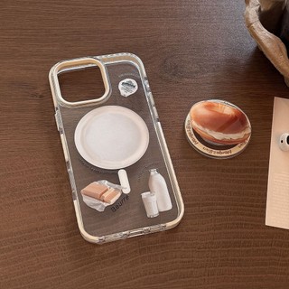 Ốp Điện Thoại PC Hoạt Hình Dễ Thương Trong Suốt Từ Tính Cho IPhone 16 15 15pro Max 13 Mini 14 14pro 14max 12 11 Pro Max IX XR SE2 Plus Bìa Cứng P5