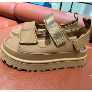 Giày Sandal Ug Nền Tảng Châu Âu Mỹ Mùa Hè Nữ Giày Nền Tảng Mở Mũi Velcro Khóa Dép