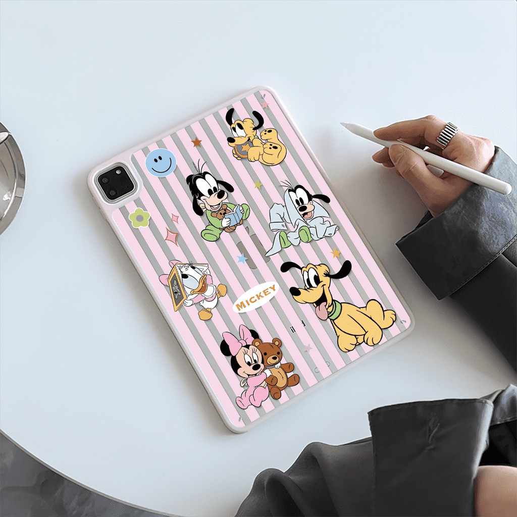 Vỏ Cứng Acrylic Vui Nhộn Puppies Dành Cho Mini6 Mini7 A17Pro IPad 5 6 7 8 9 10 11 A16 Air 2 3 4 5 6 Air 11 M2 Pro10.5 10.2 "Pro11 2018 2020 2021 2022 M4 Pro13 2024 2025