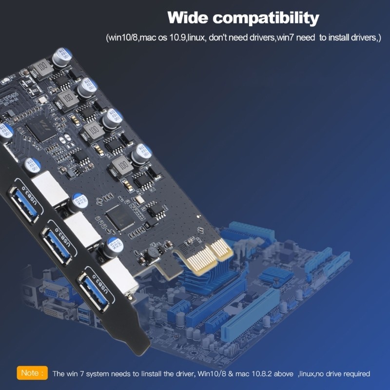 VIC USB 3 0 PCIE 4 0 x16 Board PCIE USB3 0 Adapter Bộ Điều Khiển USB Thẻ Cho PC