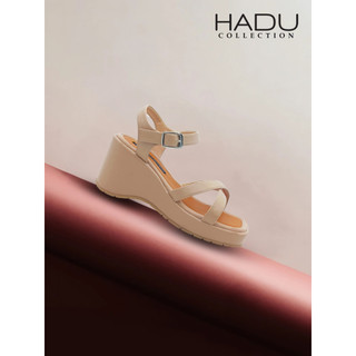 Sandal Đế Xuồng Quai Chéo 7P XIARA HADU MMX14 Chất Da PU Cao Cấp Đế Cao Su Chống Trượt BH 12 Tháng