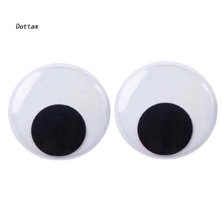Dottam| 1 Cặp 5cm / 7cm / 10cm / 12cm / 15cm Nam Châm Tủ Lạnh Tự Dính DIY Nhựa Tổng Hợp Đen Trắng Googly Mắt Tủ Lạnh Dán Sổ Lưu Niệm Phụ Kiện