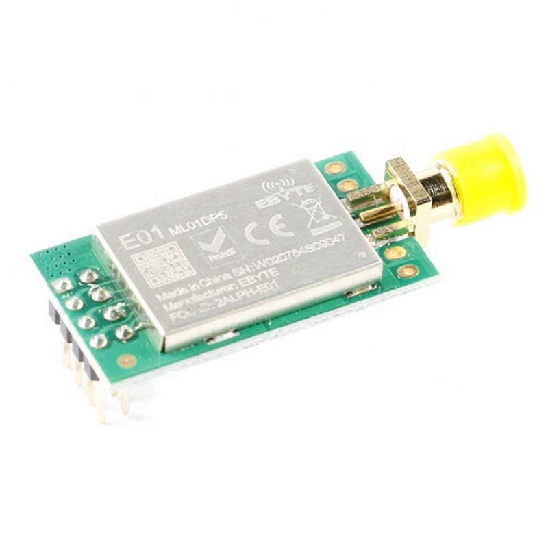 Mô-đun thu phát không dây E01-ML01DP5 NRF24L01P + PA + LNA 2.4G 2500M Mô-đun không dây RF điều khiển từ xa
