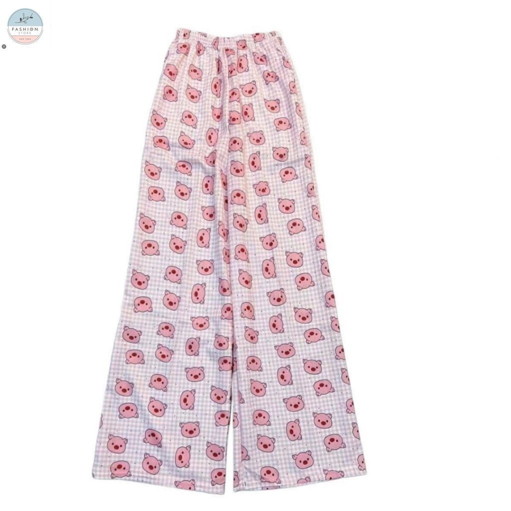 [ Rẻ Vô Địch ] Sét  bộ đồ nữ  ống rộng suông   trẻ trung   + Mix áo phông form rộng-hình Nhện-QUẦN ÁO