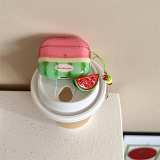 Ống Hút Dưa Hấu Cho Airpods 1 / 2 3 Pro Pro Pro2 Airpods4 Bộ Tai Nghe Bluetooth Không Dây Vỏ Bảo Vệ Air Pods Pro 3 4 Vỏ Bảo Vệ Tai Nghe