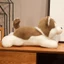 COCODECOVED Husky Đồ chơi sang trọng, Thú nhồi bông Nằm chó nâu Búp bê sang trọng, Quà tặng sinh nhật Hoạt hình 30 / 40 / 50CM Thú cưng Chó con Nhồi bông Đồ chơi trẻ em