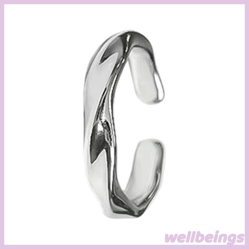 Wellb Thanh Lịch Mobius Thiết Kế Nhẫn Thủ Công Từ Vật Liệu Hợp Kim Chắc Chắn Thiết Thực Cho Nữ Thoải Mái Mặc Trang Phục Thời Trang