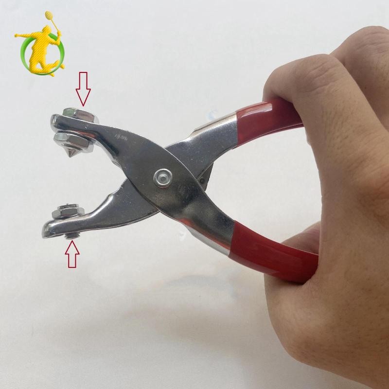 Vợt Cầu Lông Di Động Bấm Lạnh Kìm Grommet Kẹp Vợt Dụng Cụ Ngoài Trời