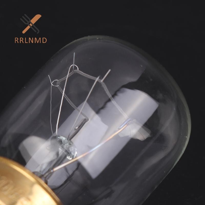 RRLNMD Bóng Đèn Nhiệt Độ Cao 120 / 220V 15W 25W E14 300 Độ T22 Lò Vi Sóng Bóng Đèn Hấp Bóng Đèn Muối Bóng Đèn MỚI