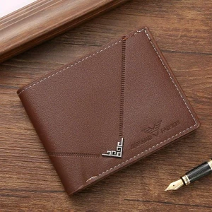 Ví nam thời trang cao cấp, ví da nam dáng ngang sang trọng Wallet chữ nhật nhiều ngăn tiện dụng
