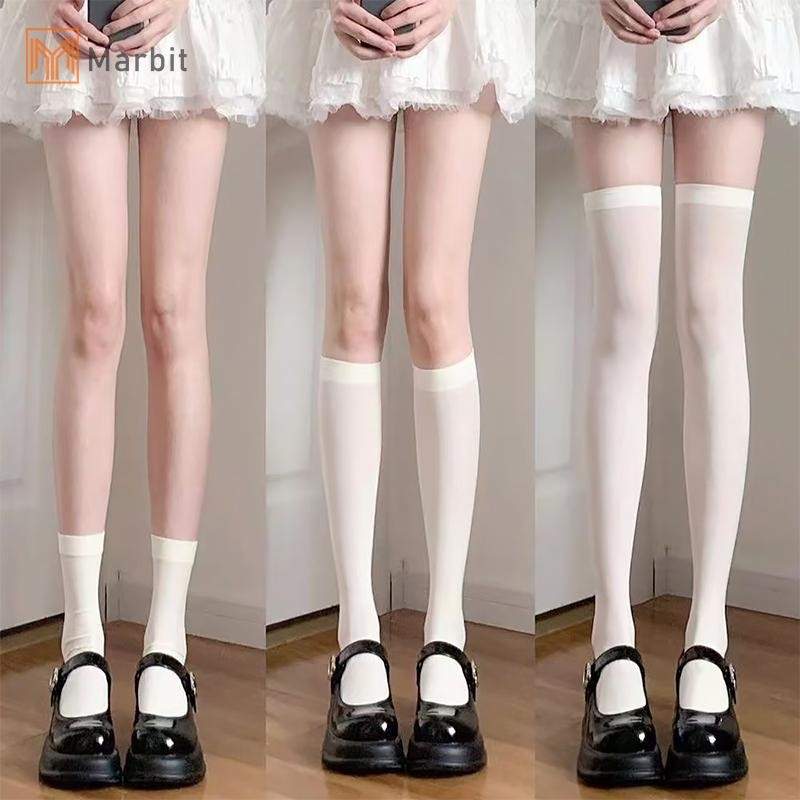 Marbit Mùa Hè Thoáng Khí Bắp Chân Áp Lực Tất Jk Khử Mùi Mồ Hôi Đầu Gối Tất Mới
